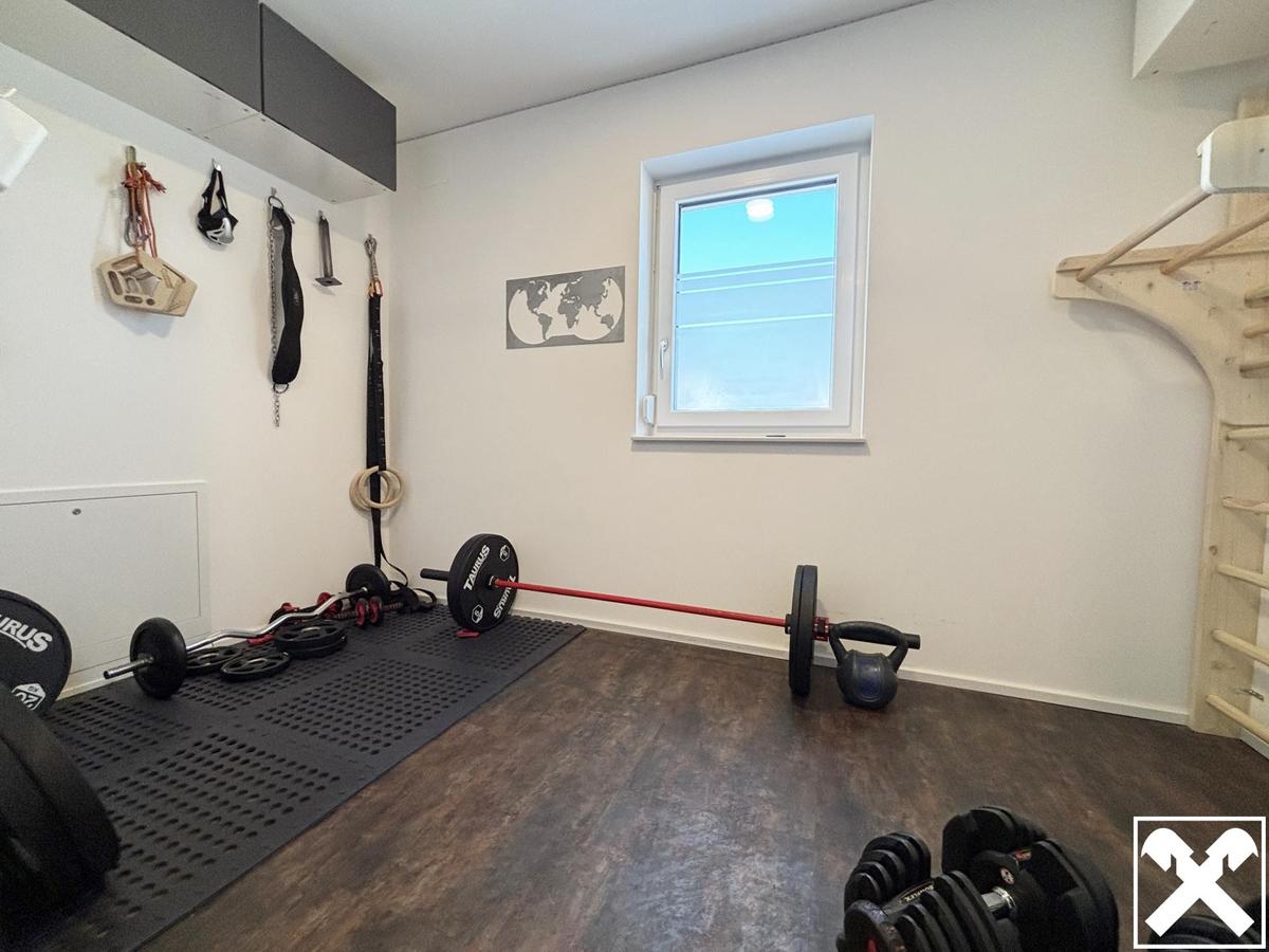 Fitnessbereich Wirtschaftsraum