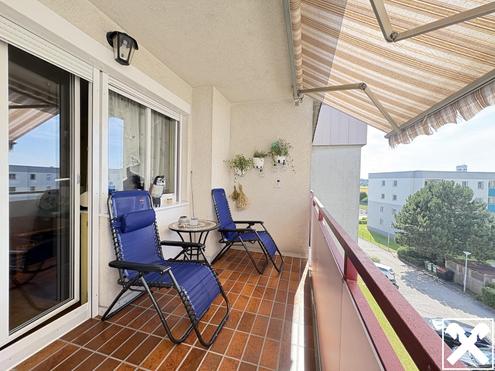Gemtliche Eigentumswohnung mit Loggia Richtung Sden