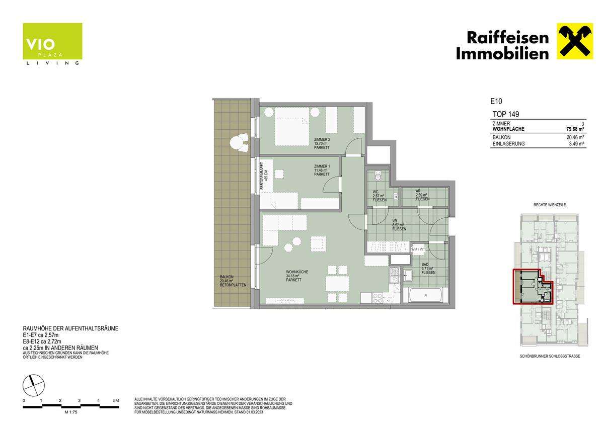 Grundriss E10 TOP 149