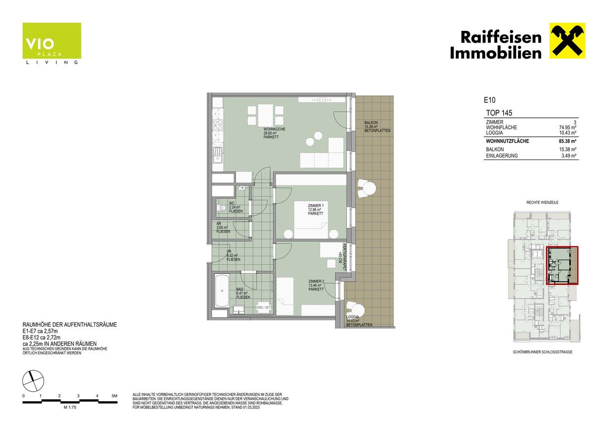Grundriss E10 TOP 145