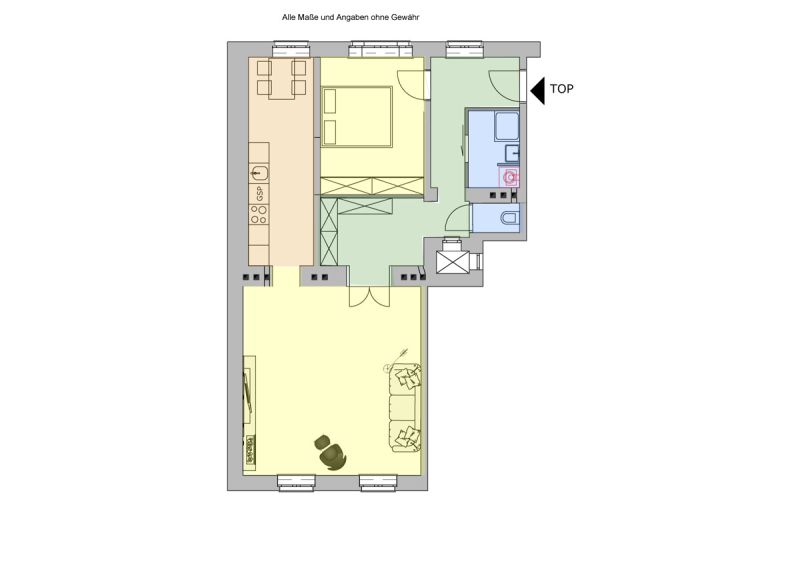 Altbauwohnung in begehrter Ruhelage Nähe Kolonitzplatz / / 1030 Wien / Bild 8