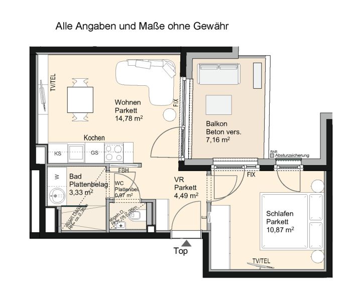 Gersthof: Charmante 2-Zimmer Wohnung mit Balkon /  / 1180&nbsp;Wien / Bild 7