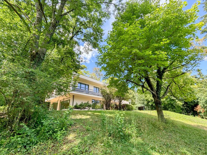Exklusive Bauhaus-Villa mit Parkgarten & Pool am Waldrand