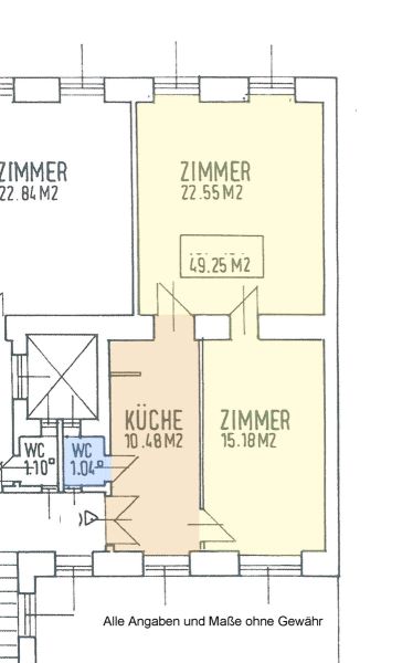 Renovierungsbedürftige 2-Zimmer-Wohnung Nähe Prater / / 1020 Wien / Bild 2