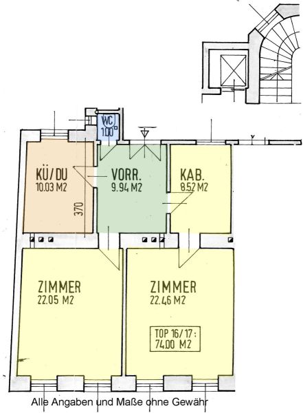 Stolberggasse - Renovierungsbed�rftige 2,5-Zimmer-Altbauwohnung mit Potenzial /  / 1050&nbsp;Wien / Bild 9