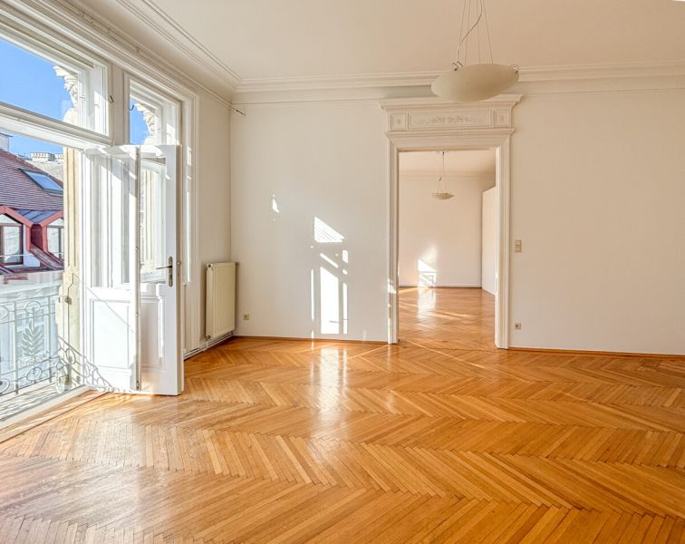 Nähe Stephansplatz: 3 Zimmer Altbaumiete mit französischem Balkon / / 1010 Wien / Bild 2