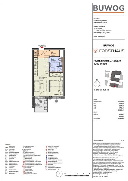 "WOHNEN N�HE DONAUKANAL" -  Neubau Singlewohnung, provisionsfrei vom Bautr�ger (FH13) /  / 1200&nbsp;Wien / Bild 7