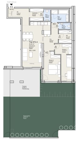 EXKLUSIVES WOHNEN IN OBERD�BLING - S�dseitige 3-Zimmer Wohnung mit Garten /  / 1190&nbsp;Wien / Bild 12