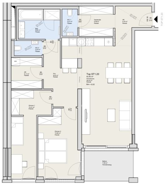 EXKLUSIVES WOHNEN IN OBER D�BLING - s�dseitige 3-Zimmer Wohnung /  / 1190&nbsp;Wien / Bild 14