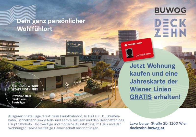 Dachgeschoss 3 Zimmer mit Dachgarten, klimatisiert - provisionsfrei + Jahreskarte Wr. Linien /  / 1100 Wien / Bild 2