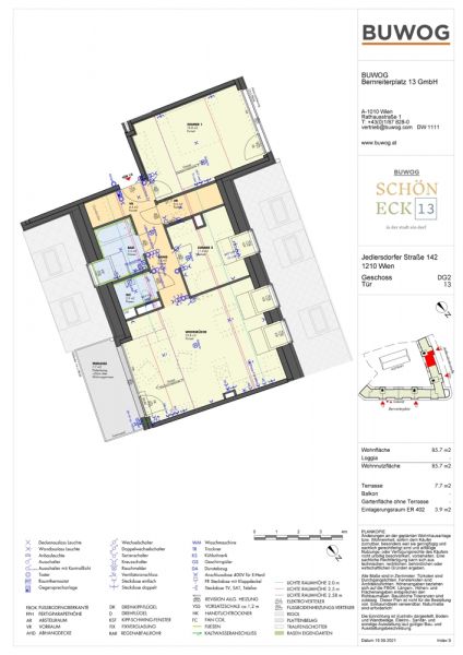 BUWOG WOHNBONUS - 3,5% Grunderwerbsteuer sparen
4 Zimmer Dachterrasse - drfliches Wohnen in der Stadt * Provisionsfrei* /  / 1210 Wien / Bild 1