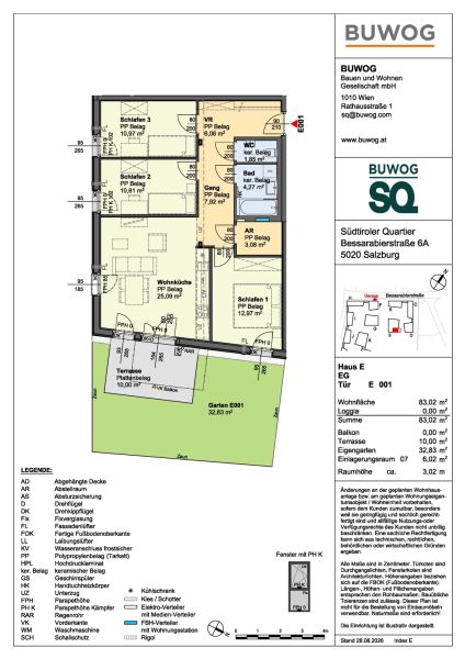 S�DTIROLER QUARTIER - Sonnige Gartenwohnung mit Blick in die "gr�ne Mitte"! /  / 5020&nbsp;Salzburg / Bild 1