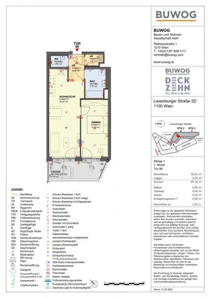 DECK ZEHN Hochwertige Wohnung in ruhiger Innenlage PROVISIONSFREI vom Bautrger /  / 1100 Wien / Bild 5