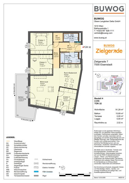 ZIELGERADE Eisenstadt - 4 Zimmer im Neubau Erstbezug, ab Sommer 2028 / / 7000 Eisenstadt / Bild 1