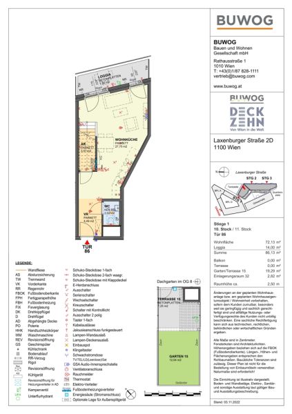 Beim Hauptbahnhof Wien - Dachgeschoss-Maisonette im Neubau Erstbezug mit Klima und Dachgarten /  / 1100 Wien / Bild 2