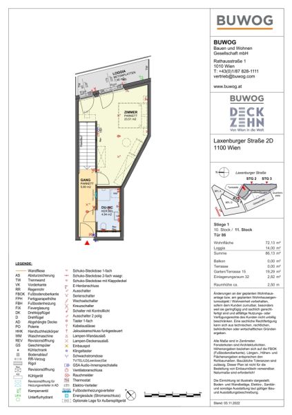 Beim Hauptbahnhof Wien - Dachgeschoss-Maisonette im Neubau Erstbezug mit Klima und Dachgarten /  / 1100 Wien / Bild 3