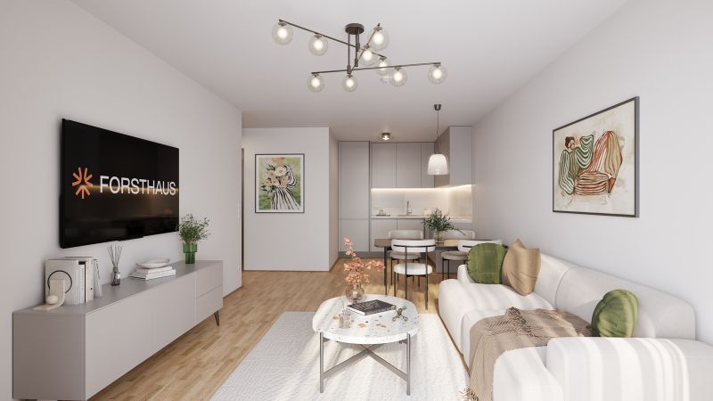 N�HE DONAUKANAL - 1. DACHGESCHOSS, Neubau Erstbezug - 2 Zimmer mit Freifl�che (FH72)