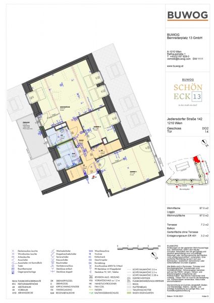 BUWOG WOHNBONUS - 3,5% Grunderwerbsteuer sparen
Wohnen mit drflichem Charakter - 4 Zimmer Dachterrasse mit Weitblick * provisionsfrei* /  / 1210 Wien / Bild 1