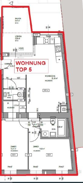 Exklusiver Erstbezug nach Sanierung - 3-Zimmerwohnung mit Freiflche in den ruhigen Innenhof /  / 1120 Wien / Bild 17