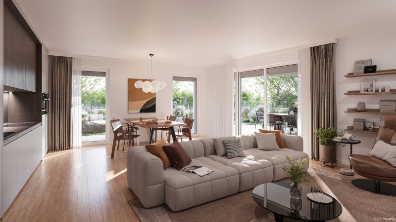 ZIELGERADE Eisenstadt Tür 09 - ca. 90m², 5 Zimmer Gartenwohnung im Neubau Erstbezug / / 7000 Eisenstadt / Bild 2