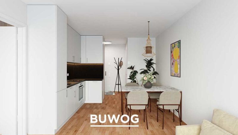 Erstbezug - Neubau. Hofseitige 1-Zimmerwohnung mit Freiflche. /  / 1100 Wien / Bild 3