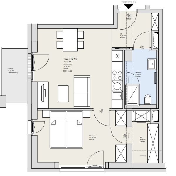 EXKLUSIVES WOHNEN IN OBER DÖBLING - Helle 2-Zimmer Wohnung in bester Wohnlage / / 1190 Wien / Bild 5