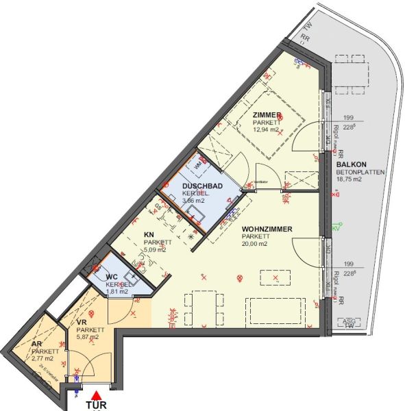 Neubau-Erstbezug - 2 Zimmer bei U1 Hauptbahnhof Wien /  / 1100 Wien / Bild 3