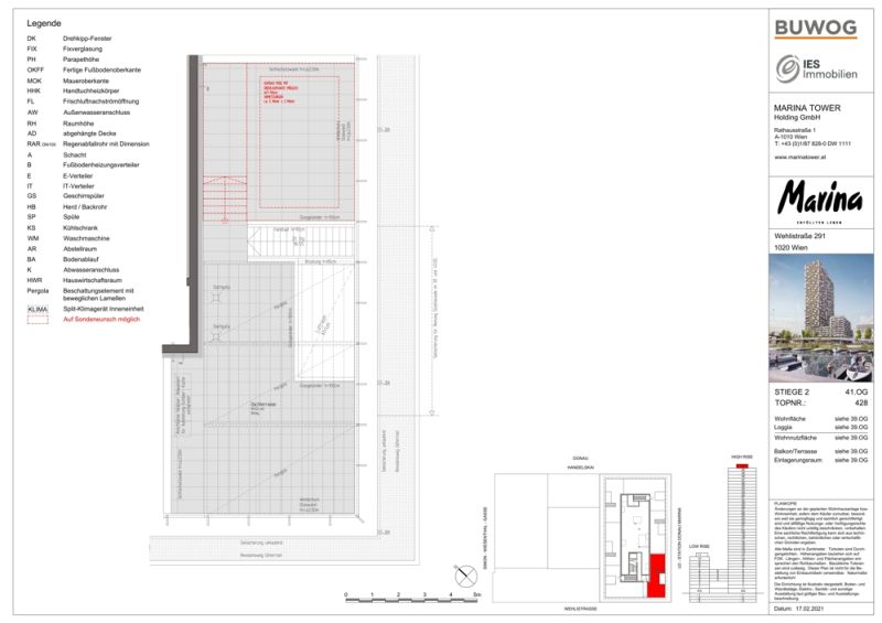 MARINA TOWER - Einzigartiges PENTHOUSE im hchsten fertiggestellten Wohnturm /  / 1020 Wien / Bild 6