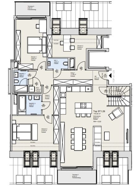 EXKLUSIVE DACHGESCHOSSWOHNUNG MIT BLICK �BER WIEN - Wohnen in bester Wohnlage /  / 1190&nbsp;Wien / Bild 25
