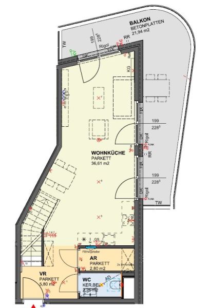 Dachgeschoss-Maisonette mit Klima, Fenster im Bad und Dachgarten Nhe U1 Hauptbahnhof Wien /  / 1100 Wien / Bild 3