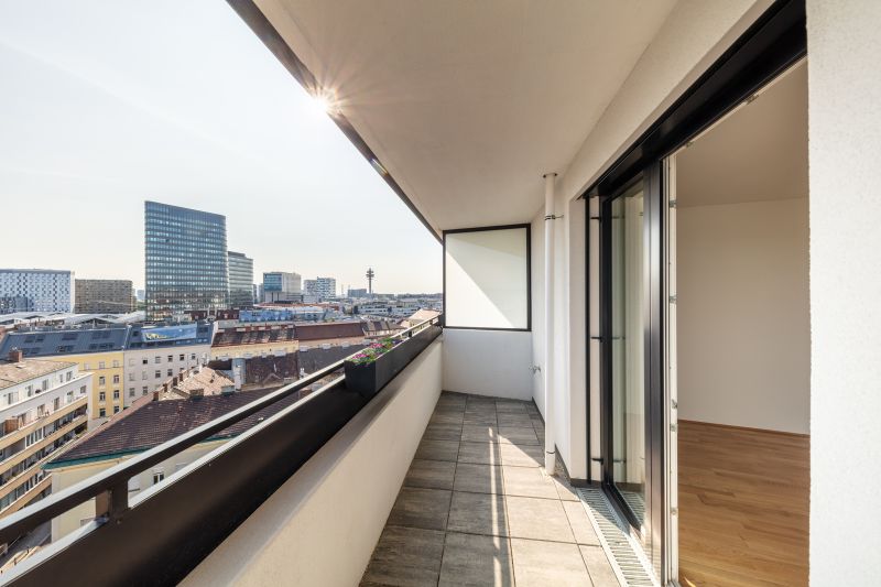 Beim Hauptbahnhof Wien - Dachgeschoss-Maisonette im Neubau Erstbezug mit Klima und Dachgarten