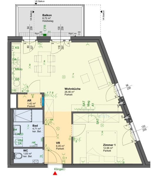 Erbstzug-Neubau nahe Alte Donau - 2 Zimmer, provisionsfrei /  / 1210&nbsp;Wien / Bild 2