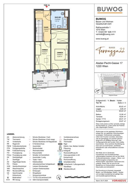 Terrazza22 - Ein Zuhause zum Aufbl�hen in der Aladar-Pecht-Gasse 15+17, 1220 Wien /  / 1220&nbsp;Wien / Bild 2