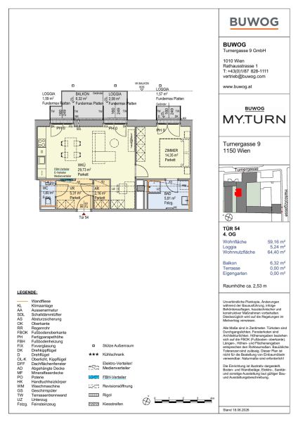MY.TURN, Turnergasse 9- Erstbezugswohnung 2 Zimmer Hofseitig / / 1150 Wien / Bild 1