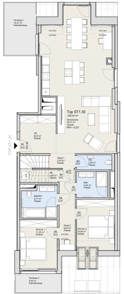 EXKLUSIVES WOHNEN IN OBER D�BLING - Dachgeschosswohnung mit Blick �ber Wien /  / 1190&nbsp;Wien / Bild 11