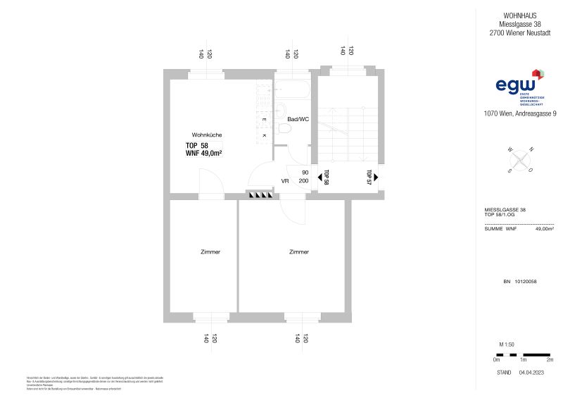 3-Zimmer-Wohnung, Top 58 /  / 2700 Wiener Neustadt / Bild 3