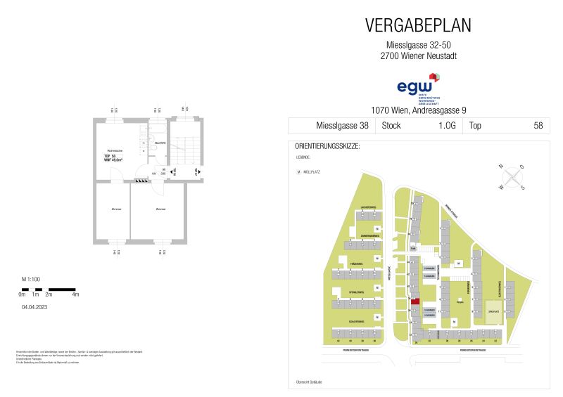 3-Zimmer-Wohnung, Top 58 /  / 2700 Wiener Neustadt / Bild 4