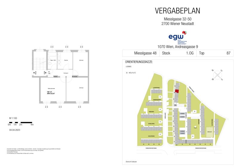 3-Zimmer-Wohnung, Top 87 /  / 2700&nbsp;Wiener Neustadt / Bild 4