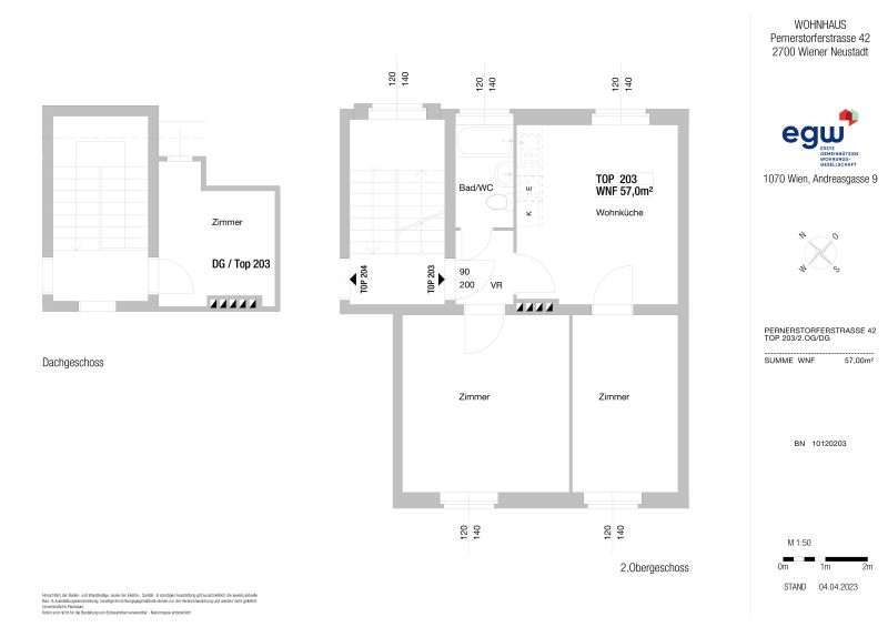 3-Zimmer-Wohnung, Top 203 /  / 2700&nbsp;Wiener Neustadt / Bild 3