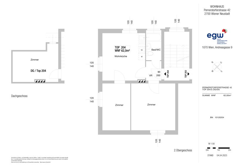 3-Zimmer-Wohnung, Top 204 /  / 2700&nbsp;Wiener Neustadt / Bild 3