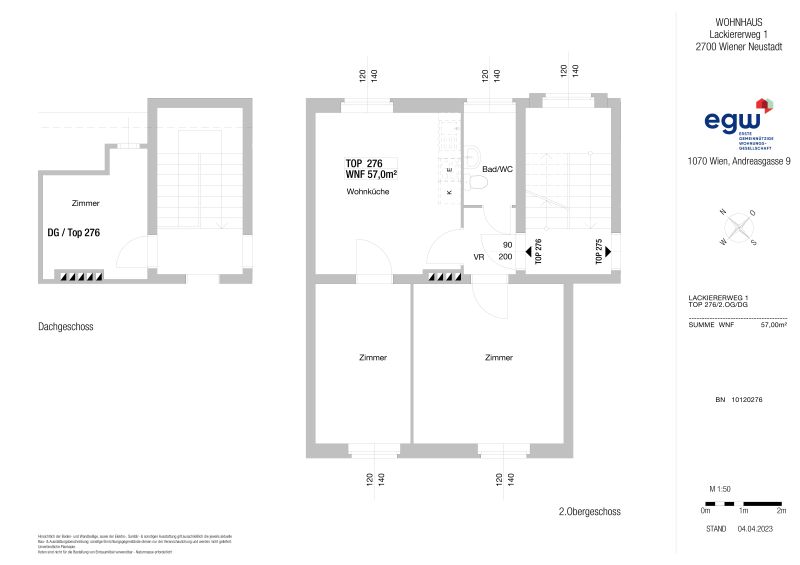 3-Zimmer-Wohnung, Top 276 / / 2700 Wiener Neustadt / Bild 3