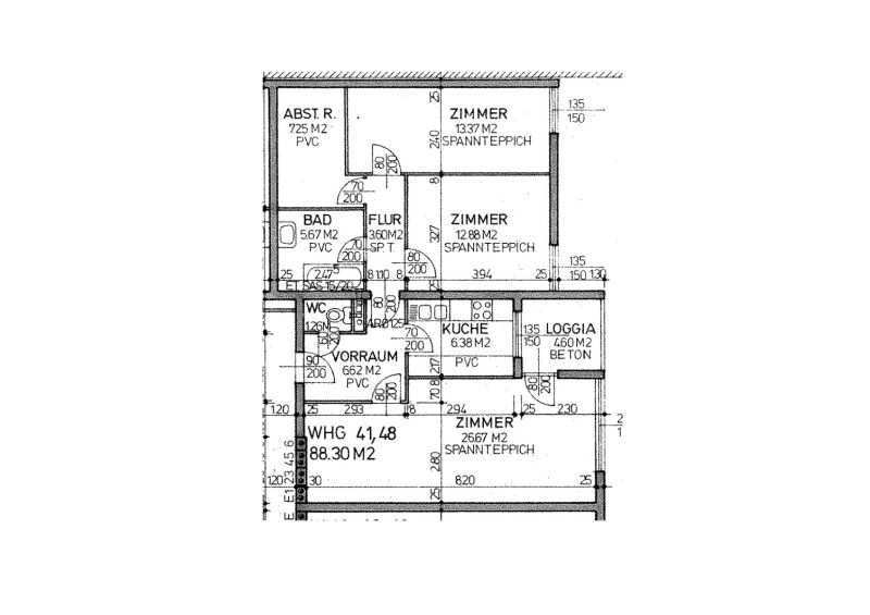 3-Zimmer-Wohnung mit Loggia, Top 48 / / 3500 Krems / Bild 3