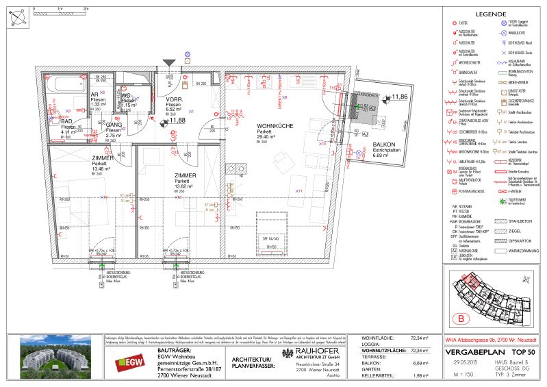 3-Zimmer-Wohnung mit Balkon, Top 50 / / 2700 Wiener Neustadt / Bild 5