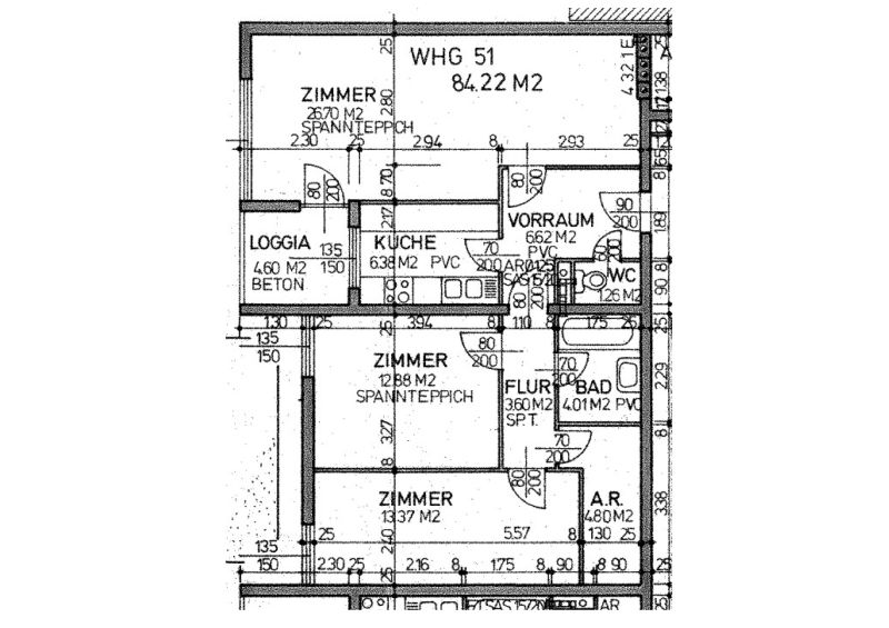 3-Zimmer-Wohnung mit Loggia, Top 51 /  / 3500&nbsp;Krems / Bild 3