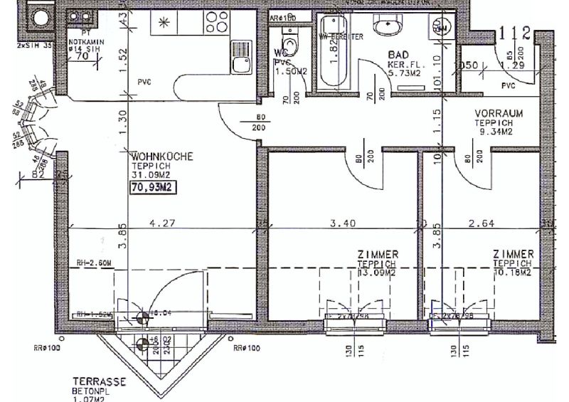 3-Zimmer-Wohnung mit Terrasse, Top 112 / / 3160 Traisen / Bild 3
