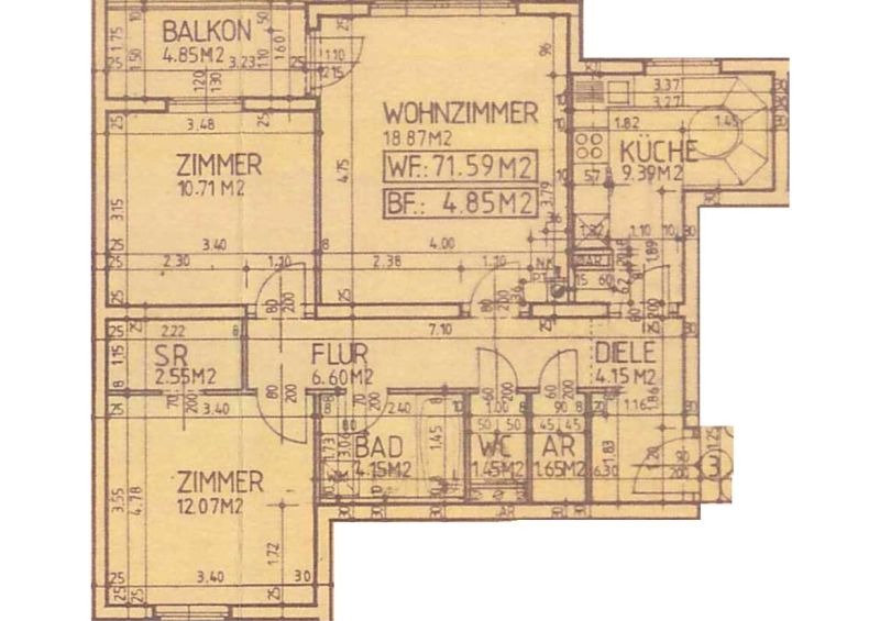 3-Zimmer-Wohnung mit Balkon, Top 3 / / 2401 Fischamend / Bild 2