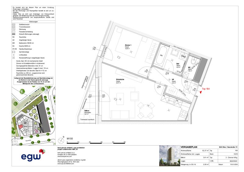 2-Zimmer-Wohnung mit Balkon, Top 164 /  / 1020&nbsp;Wien / Bild 9