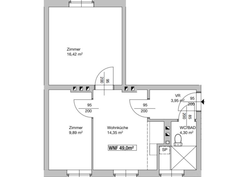 3-Zimmer-Wohnung, Top 55 /  / 2700 Wiener Neustadt / Bild 4