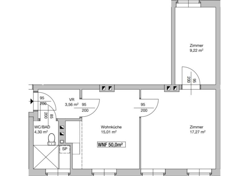 3-Zimmer-Wohnung, Top 57 /  / 2700&nbsp;Wiener Neustadt / Bild 4