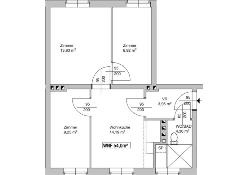 3-Zimmer-Wohnung, Top 205 / / 2700 Wiener Neustadt / Bild 4